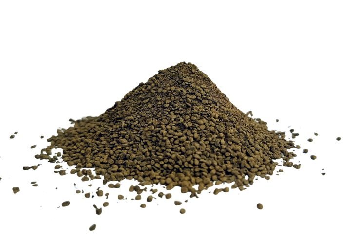 Chamomile granules close-up